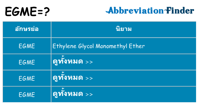 อะไรไม่ egme ถึง