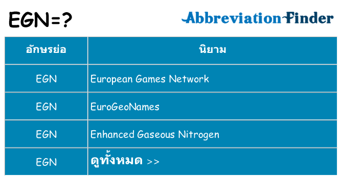 อะไรไม่ egn ถึง