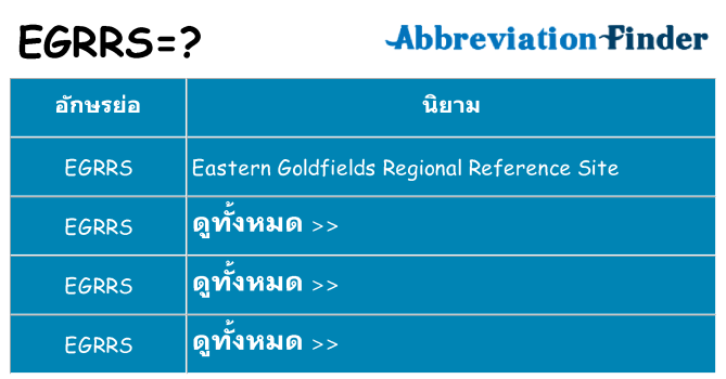 อะไรไม่ egrrs ถึง