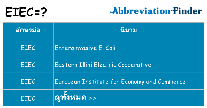 อะไรไม่ eiec ถึง
