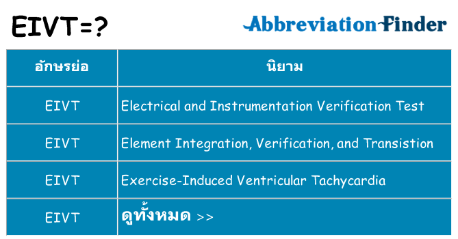 อะไรไม่ eivt ถึง