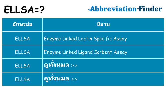 อะไรไม่ ellsa ถึง