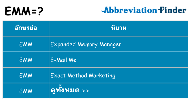 อะไรไม่ emm ถึง