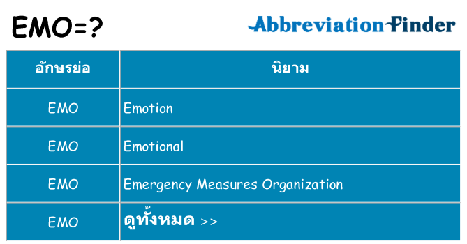 อะไรไม่ emo ถึง