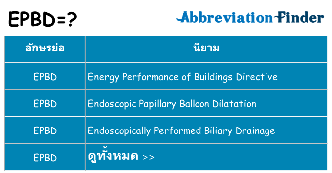 อะไรไม่ epbd ถึง