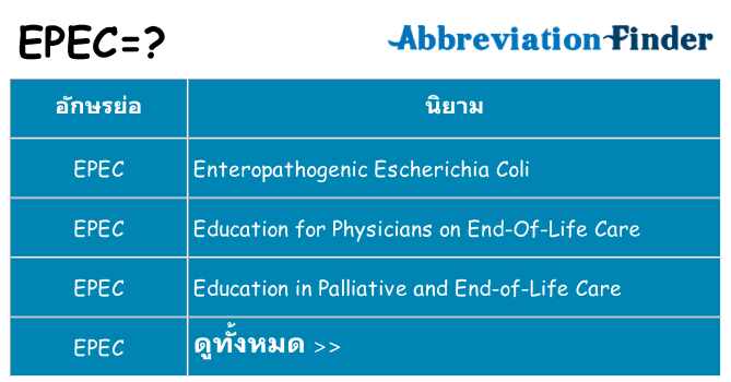 อะไรไม่ epec ถึง