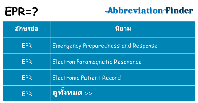 อะไรไม่ epr ถึง