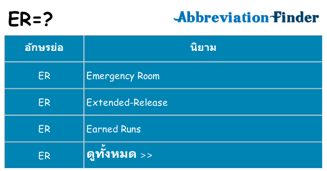 อะไรไม่ er ถึง