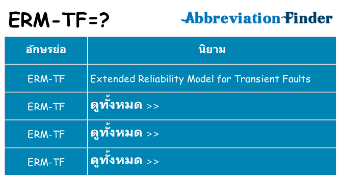 อะไรไม่ erm-tf ถึง