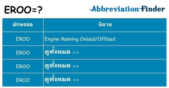 อะไรไม่ eroo ถึง