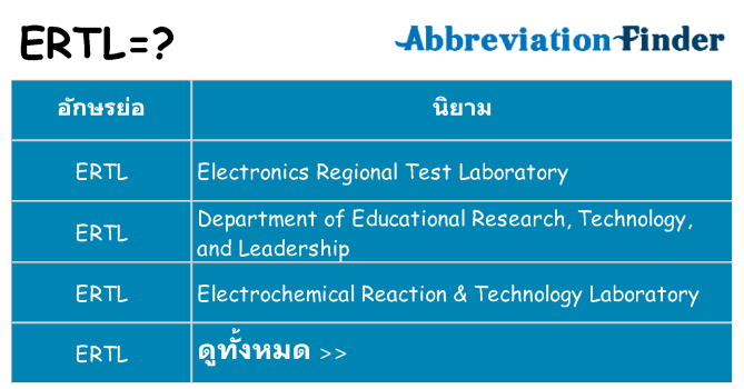 อะไรไม่ ertl ถึง