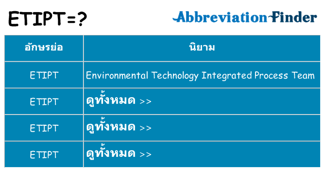 อะไรไม่ etipt ถึง