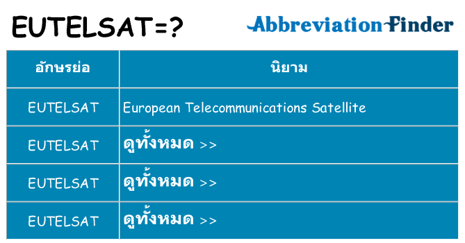 อะไรไม่ eutelsat ถึง