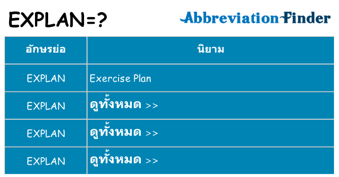 อะไรไม่ explan ถึง