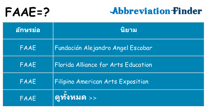 อะไรไม่ faae ถึง