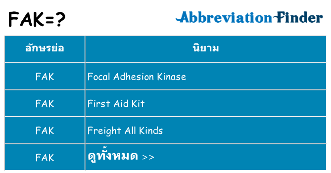 อะไรไม่ fak ถึง