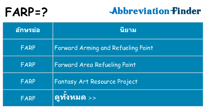 อะไรไม่ farp ถึง