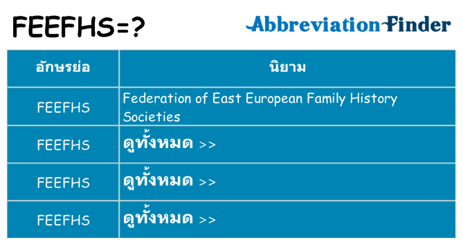 อะไรไม่ feefhs ถึง