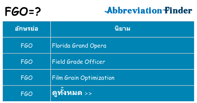อะไรไม่ fgo ถึง