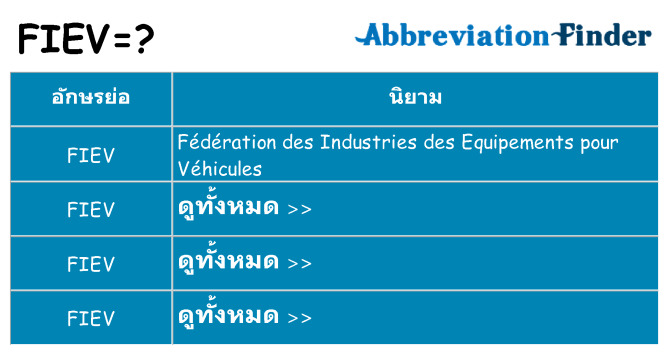 อะไรไม่ fiev ถึง