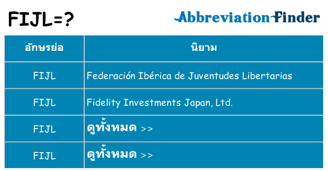 อะไรไม่ fijl ถึง