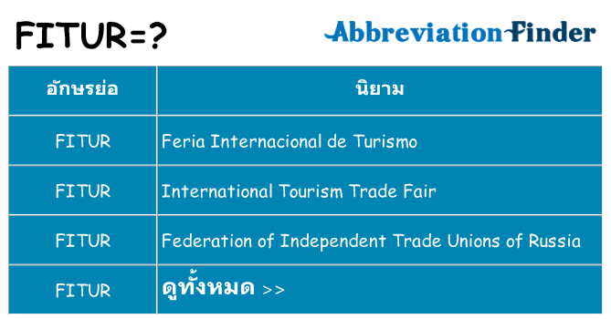 อะไรไม่ fitur ถึง