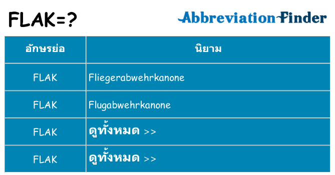 อะไรไม่ flak ถึง