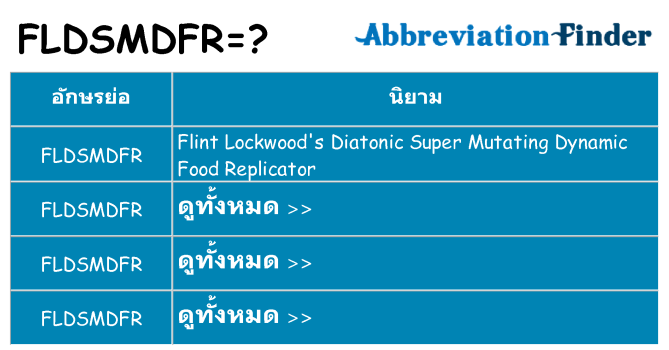อะไรไม่ fldsmdfr ถึง