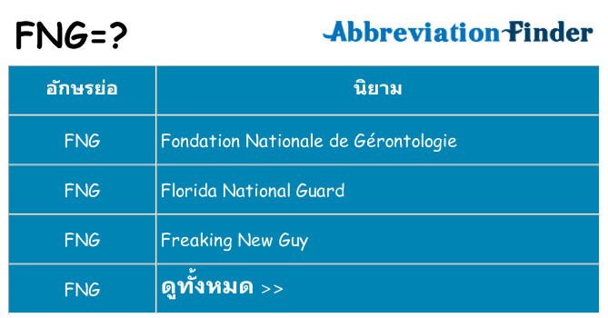 อะไรไม่ fng ถึง