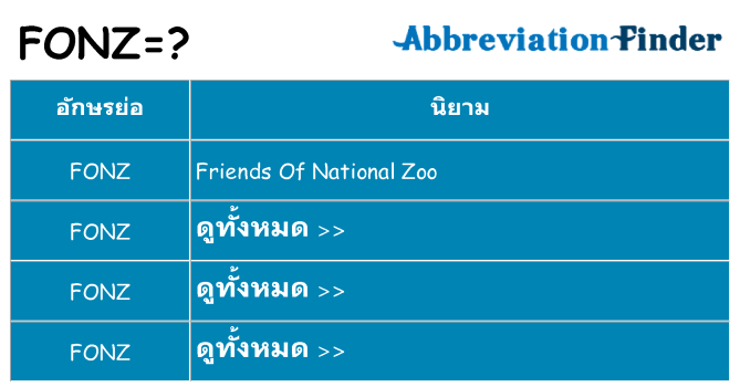 อะไรไม่ fonz ถึง