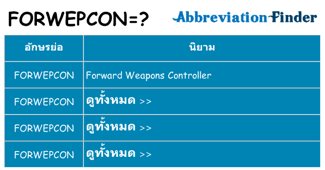 อะไรไม่ forwepcon ถึง