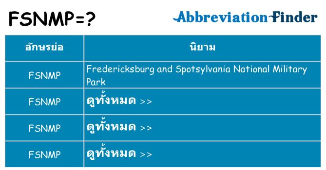 อะไรไม่ fsnmp ถึง