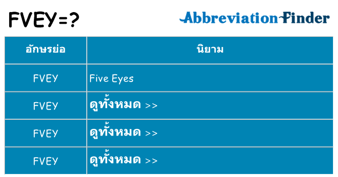 อะไรไม่ fvey ถึง
