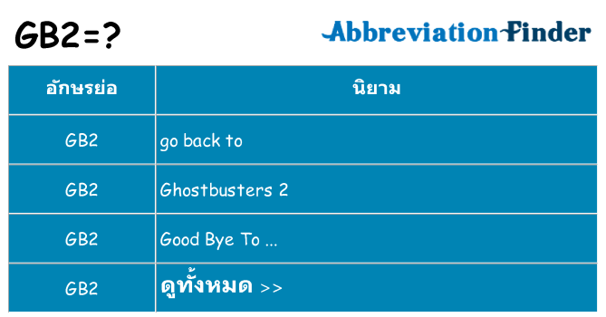 อะไรไม่ gb2 ถึง