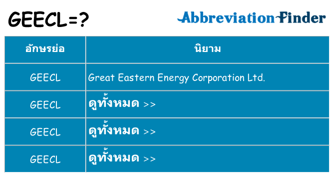 อะไรไม่ geecl ถึง