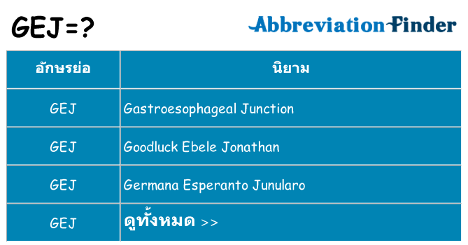 อะไรไม่ gej ถึง