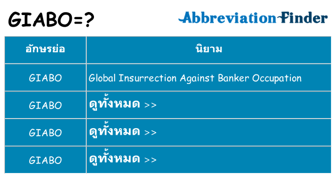 อะไรไม่ giabo ถึง