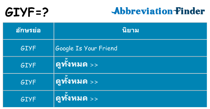 อะไรไม่ giyf ถึง