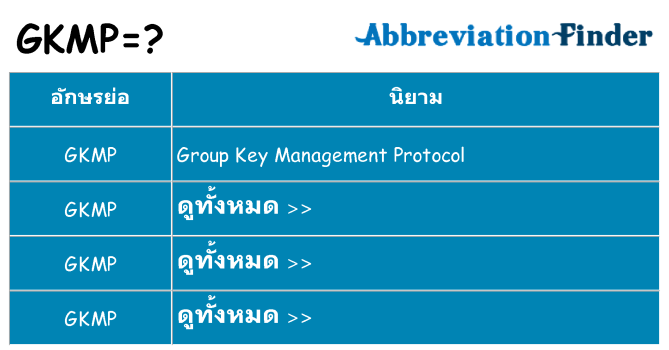 อะไรไม่ gkmp ถึง
