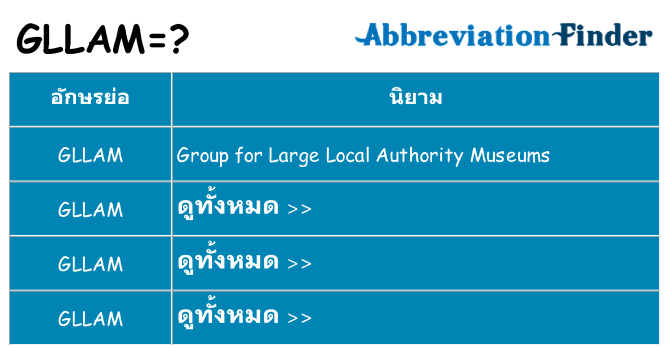 อะไรไม่ gllam ถึง