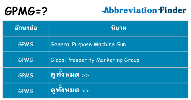 อะไรไม่ gpmg ถึง