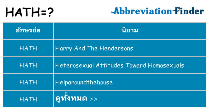 อะไรไม่ hath ถึง