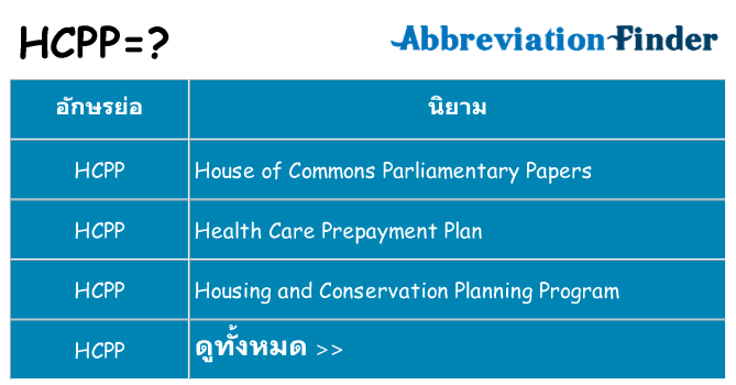 อะไรไม่ hcpp ถึง