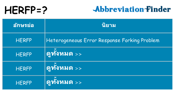 อะไรไม่ herfp ถึง