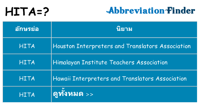 อะไรไม่ hita ถึง
