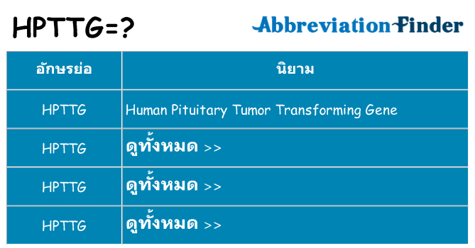 อะไรไม่ hpttg ถึง