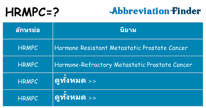อะไรไม่ hrmpc ถึง