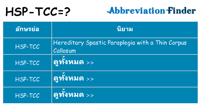 อะไรไม่ hsp-tcc ถึง