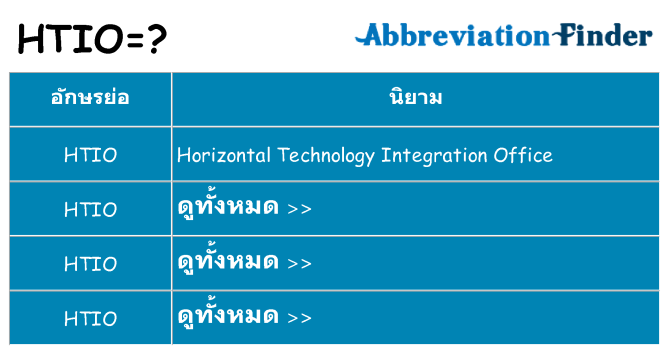 อะไรไม่ htio ถึง