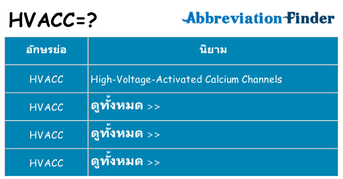 อะไรไม่ hvacc ถึง